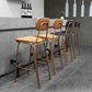 Scandinavian Gold Counter Stools Iron Leather Armless Indoor Bar Stools Clearhalo 'Bar Furniture' 'Bar Stools' 'bar_stools' 'furn' 'furn_bar_stools' 'furniture_bar_stools' 'Kitchen & Dining Furniture' 'kitchen&dining_furn' 'kitchen' 'kitchen_furn' Furniture' 1200x1200_3de5d111-f652-4637-ac28-550d8c468381