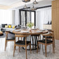 Round Table Contemporary Style Solid Wood Dining Table for Home Kitchen