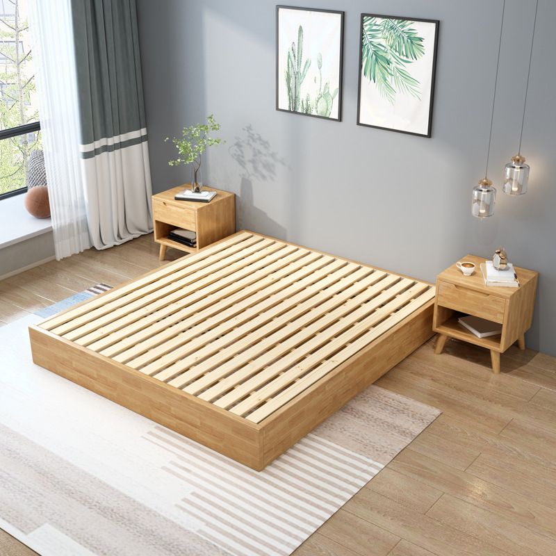 Contemporary Solid Color Wooden Bed Frame 6.29" H Platform Bed Clearhalo 'Bedroom Furniture' 'Beds' 'furn' 'furn_beds' 'Furniture' 1200x1200_3de64dd2-116e-49b1-95d0-053d14892aef
