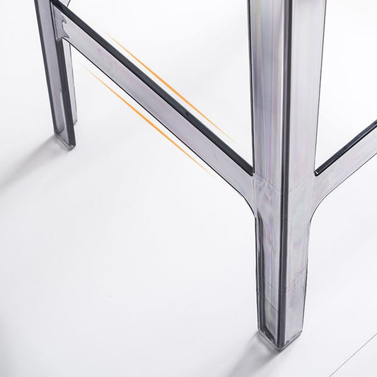 Nordic Plastic Full Back Barstool 26" H Indoor Tall Stool with Square Seat Clearhalo 'Bar Furniture' 'Bar Stools' 'bar_stools' 'furn' 'furn_bar_stools' 'furniture_bar_stools' 'Kitchen & Dining Furniture' 'kitchen&dining_furn' 'kitchen' 'kitchen_furn' Furniture' 1200x1200_3de869ce-8feb-48e8-93ee-7227ac9dd648