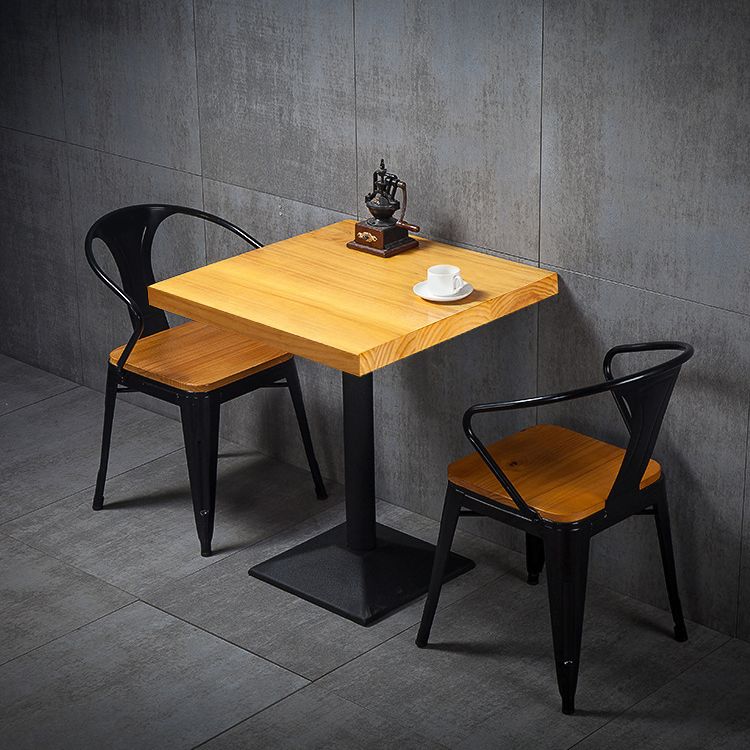 Industrial Rectangle Table Set 1/2/3 Pieces Dining Set for Restaurant Clearhalo 'Dining Room Sets' 'Dining Tables & Seating' 'dining_room_set' 'furn' 'furn_dining_room_set' 'Furniture' 'Kitchen & Dining Furniture' 1200x1200_3dede805-aeaf-414b-99d1-e3c7694dae49