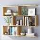 Floating Wall Mounted Shelf Bookcase Soild Wood Book Shelf for Study Room