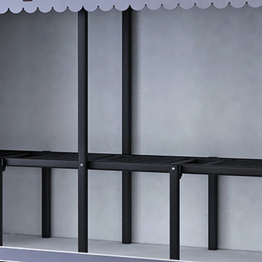 Contemporary Wardrobe Armoire with Shelves Steel Wardrobe Cabinet