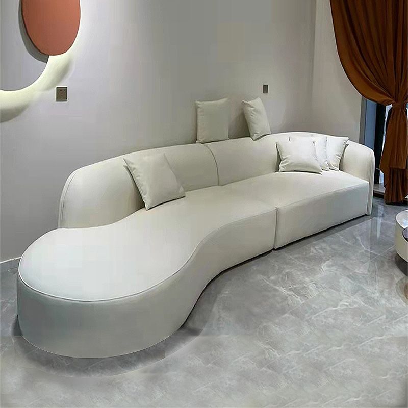 29.5"H Wool One Arm Sectionals Tight Back Scandinavian Sectionals Clearhalo 'furn' 'furn_sectionals' 'Furniture' 'Living Room Furniture' 'Sectionals' 1200x1200_3df67fbe-57ad-4db4-8603-118076df1bb7