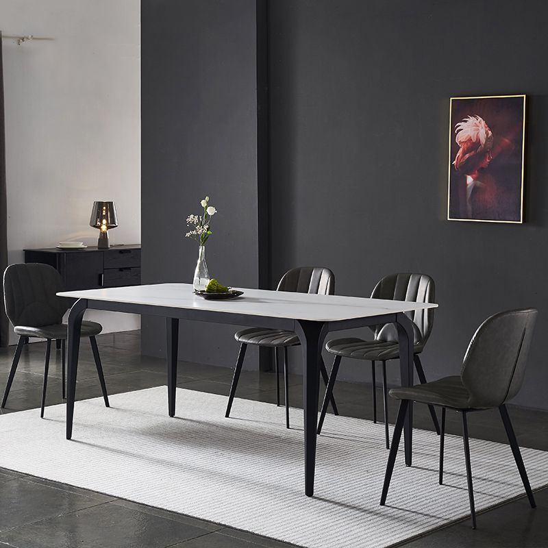 Contemporary 1/4/5/7 Pieces Dining Set Sintered Stone Dining Table Set Clearhalo 'Dining Room Sets' 'Dining Tables & Seating' 'dining_room_set' 'furn' 'furn_dining_room_set' 'Furniture' 'furniture_dining_room_set' 'Kitchen & Dining Furniture' 'kitchen&dining_furn' 'kitchen' 1200x1200_3df80471-c915-411f-a0f9-92eaa6e11c84