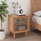 Wooden Night Table Modern Minimalist Bedside Table with Cabinet Clearhalo 'Bedroom Furniture' 'furn' 'furn_night_stand' 'Furniture' 'night_stand' 'Nightstands' 1200x1200_3df87c81-c7e5-4786-aa41-55bdbb55020a