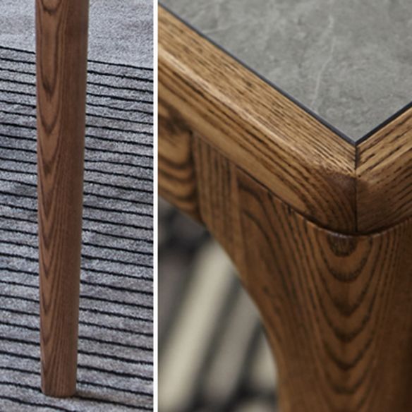 Modern Kitchen Sintered Stone DiningSet with Solid Wood Base Dining Room Table Set Clearhalo 'Dining Room Sets' 'Dining Tables & Seating' 'dining_room_set' 'furn' 'furn_dining_room_set' 'Furniture' 'furniture_dining_room_set' 'Kitchen & Dining Furniture' 'kitchen&dining_furn' 'kitchen' 1200x1200_3df9c68d-d6bd-4c25-a7dd-0325971fd027