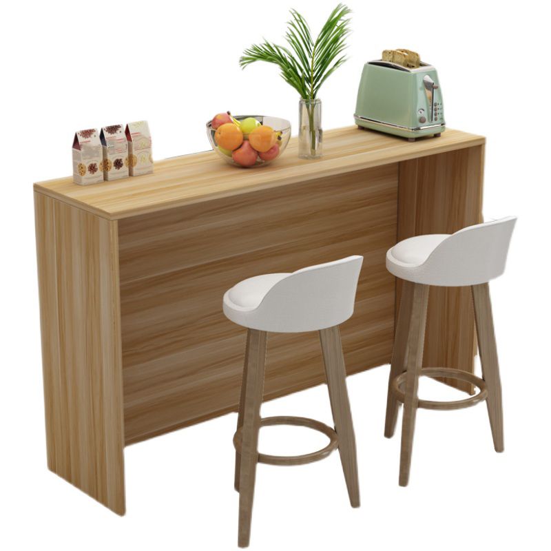 Matte Finish Manufactured Wood Pub Table Rectangle Bistro Table for Living Room Clearhalo 'Bar Furniture' 'Bar Tables' 'bar_tables' 'furn' 'furn_bar_tables' 'Furniture' 'Kitchen & Dining Furniture' 1200x1200_3dfc7ae7-1759-4449-b01c-abc7d37da0df