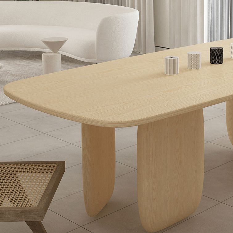 Modern 1/2/4/5 Pieces Rectangle Dining Set Pine Wood Dining Table with Chairs Clearhalo 'Dining Room Sets' 'Dining Tables & Seating' 'dining_room_set' 'furn' 'furn_dining_room_set' 'Furniture' 'furniture_dining_room_set' 'Kitchen & Dining Furniture' 1200x1200_3dfd420c-45b4-487c-8886-a396c6e5b19b