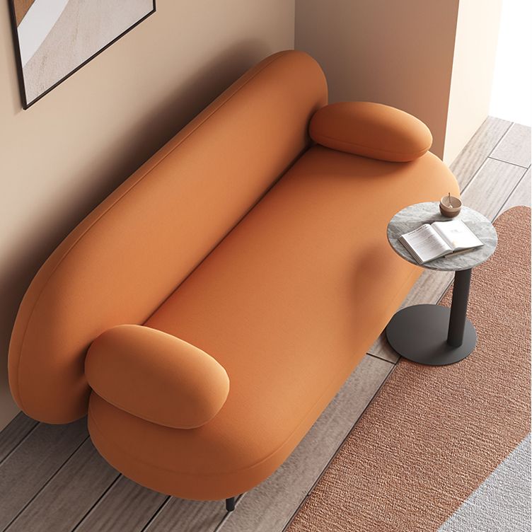 Scandinave Settee Le cuir salon Pillow Top Top Bras Coussins