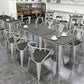 Metal Industrial Indoor Table Sintered Stone Top Table for Dining Room