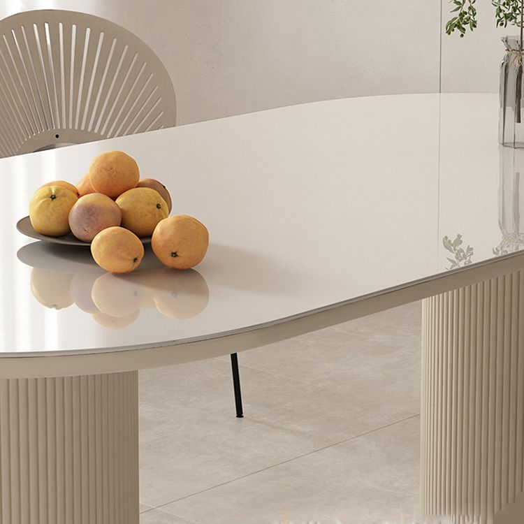 Glam -stijl rechthoekige tafel ingesteld 1/2/4/5/6 stukken eetgelegenheid voor thuisgebruik