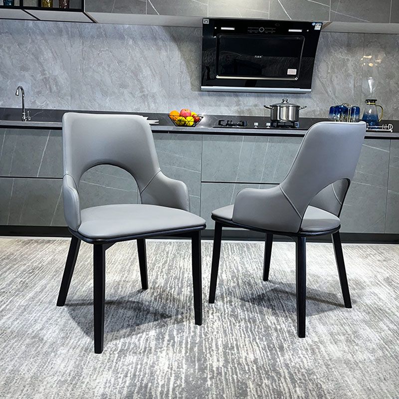 Wood Modern Arm Chair Open Back Upholstered Dining Side Chair Clearhalo 'Dining Chairs' 'Dining Tables & Seating' 'dining_chair' 'furn' 'furn_dining_chair' 'Furniture' 'furniture_dining_chair' 'Kitchen & Dining Furniture' 1200x1200_3e045d7e-0919-43e7-a7d5-c3c646e0442d