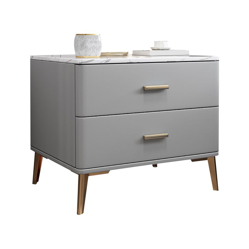 Glam 2 tiroirs accent table table de chevet antique