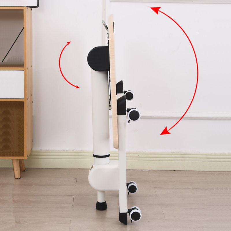 Escritorio de escritura de madera de la mesa de laptop de forma rectangular en forma de naturaleza en natural/blanco/marrón