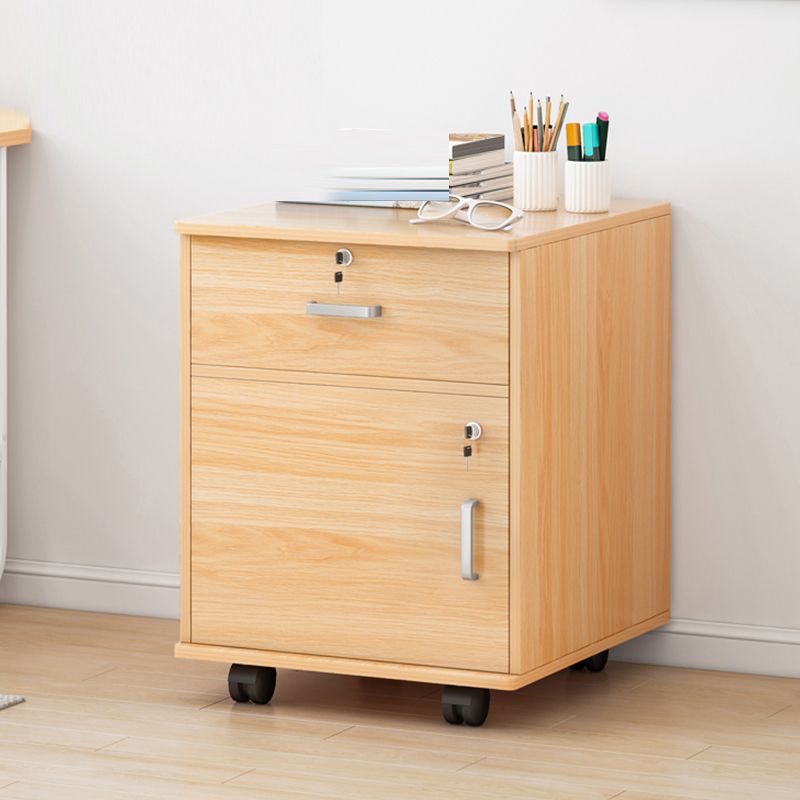 Abbazzini contemporanei File chiave di blocco del telaio in legno solido ufficio piedistallo