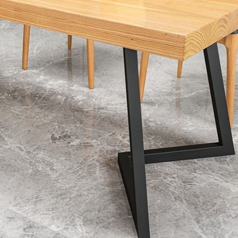 Industrial 1/2/5/6/7 Pieces Dining Set Solid Wood Dining Table for Home Use Clearhalo 'Dining Room Sets' 'Dining Tables & Seating' 'dining_room_set' 'furn' 'furn_dining_room_set' 'Furniture' 'furniture_dining_room_set' 'Kitchen & Dining Furniture' 1200x1200_3e080b79-539a-4fe2-8313-6e35c1068d3d