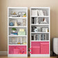 Closed Back Metal Bookshelf Modern Rectangle Storage Standard Bookshelf