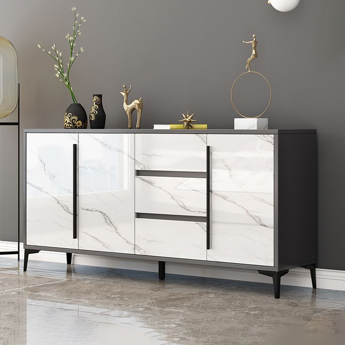 Sideboard per la sala da pranzo in legno ingegnerizzato in legno contemporaneo