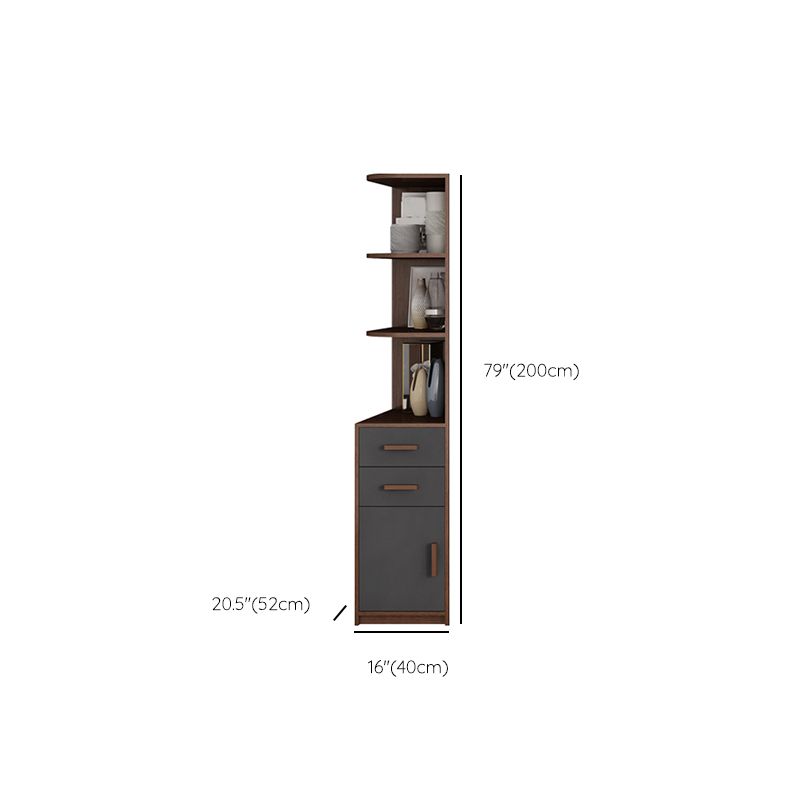 Hinged Wardrobe Cabinet Contemporary Wardrobe Closet with Garment Rod Clearhalo 'Armoires & Wardrobes' 'armoires_wardrobes' 'Bedroom Furniture' 'furn' 'furn_armoires_wardrobes' 'Furniture' 1200x1200_3e09488f-7bf9-4f2d-8af5-fac5cde4d428