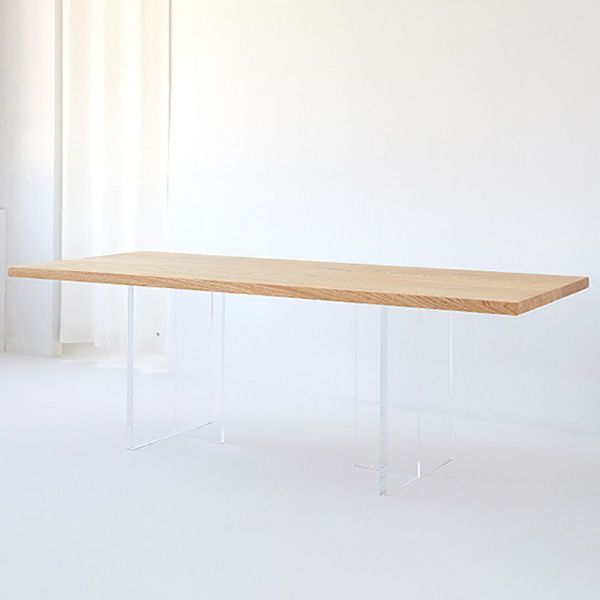 Simplicity Style Dinette Table Rectangle Solid Wood Dining Room Table in Brown Clearhalo 'Dining Tables & Seating' 'Dining Tables' 'dining_table' 'furn' 'furn_dining_table' 'Furniture' 'Kitchen & Dining Furniture' 1200x1200_3e0a2246-c039-49b0-8bbb-b6b9c6509a4b