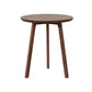 Table d'appoint contemporaine en bois massif, table d'appoint de salon marron