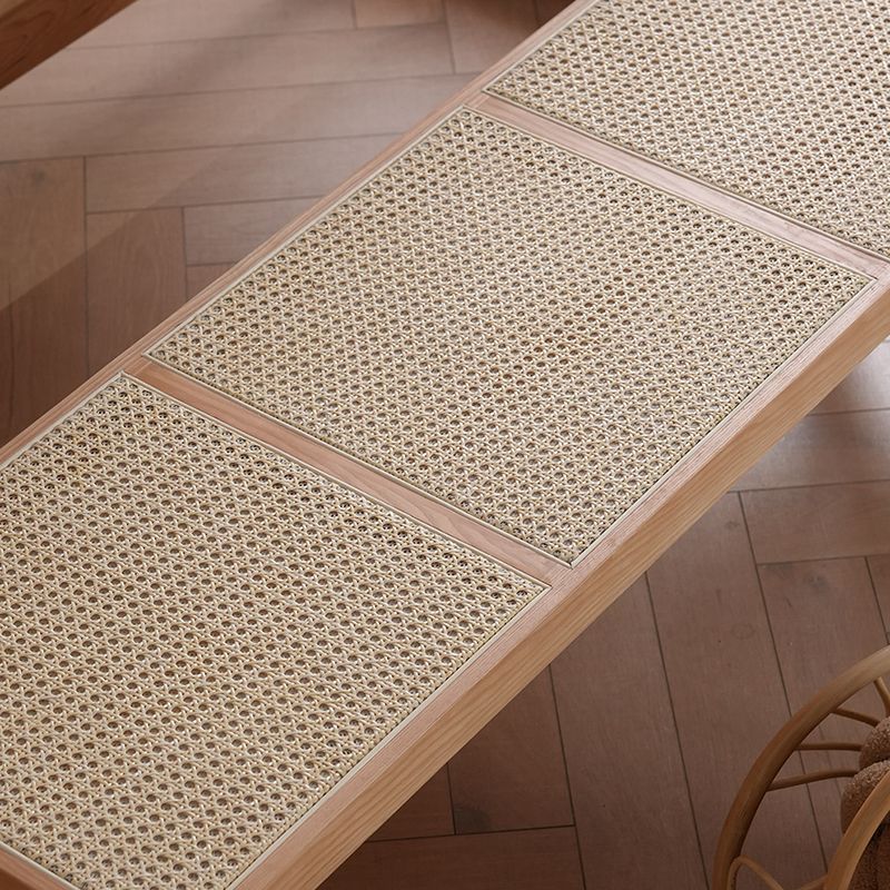 Rectangle 17.7" Wide Seating Bench Solid Wood Entryway Bench in Oak Clearhalo 'Benches' 'Chairs & Seating' 'furn' 'furn_benches' 'Furniture' 'Living Room Furniture' 1200x1200_3e0aec58-b16b-44ec-a45d-e3de2997f3d9