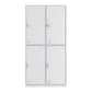 Contemporary Style Wardrobe Armoire White Color Steel Wardrobe Closet with Locks