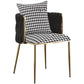 Glam Upholstered Dining Arm Chair Velvet Dining Chair with Gold Legs Clearhalo 'Dining Chairs' 'Dining Tables & Seating' 'dining_chair' 'furn' 'furn_dining_chair' 'Furniture' 'Kitchen & Dining Furniture' 1200x1200_3e0b71b0-4911-4df4-9c4a-722e0530db95