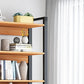 Industrial Etagere Bookshelf Steel Frame Manufactured Wood Shelf Bookshelf with Door Clearhalo 'Bookcases' 'furn' 'furn_bookcases' 'Furniture' 'furniture_bookcases' 'kitchen' 'kitchen_bookcases' 'Living Room Furniture' 'Office Furniture' 1200x1200_3e0be9d3-9d4d-4bd7-86fe-1d163b906cc1