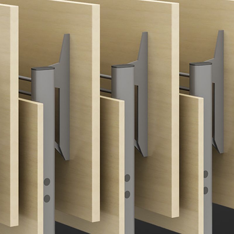 Écriture contemporaine pour bureau 30 "H bureau rectangulaire avec roues