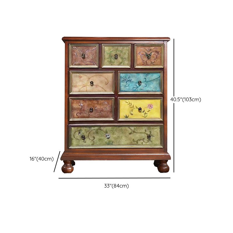 Mid-century Modern Wooden Chest Rectangle Accent Chest with 5-Drawer Clearhalo 'Cabinets & Chests' 'cabinets_chests' 'furn' 'furn_cabinets_chests' 'Furniture' 'Living Room Furniture' 1200x1200_3e101c2a-28f4-4e88-8afc-7e8370ebf4f4