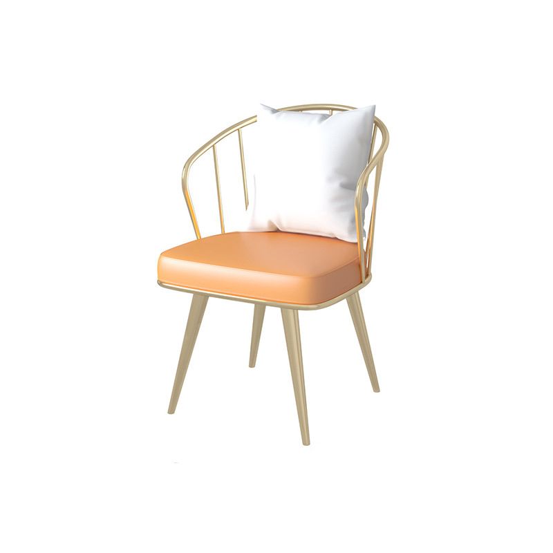 ダイニングルーム布張りの椅子ホームフェイクレザースラットバックダイニングチェア