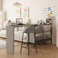 Table de tabouret de bar rectangulaire en bois Modem & Contemporary pour le salon
