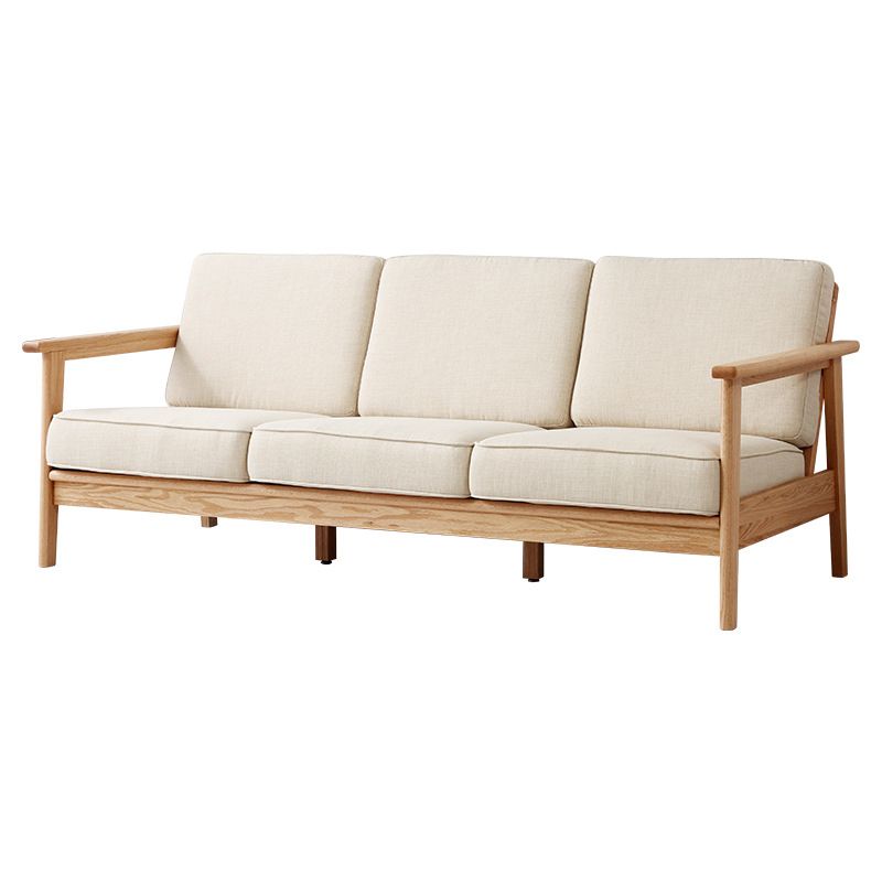 Scandinavian Cotton-Blend Beige Sofa Pillow Back Cushion Settee Clearhalo 'Furniture' 'furniture_sofas' 'Living Room Furniture' 'Sofa' 'sofas' 1200x1200_3e150ec2-e3e6-4663-9f32-40f3a97d7bab
