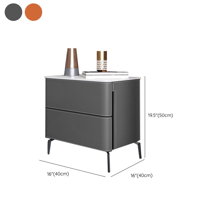 Table table de nuit à 2 tiroirs contemporains