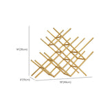 Portabottiglie da controsoffitto glam metallio in metallo per soggiorno per soggiorno