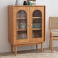 Cuffet in stile moderno Sideboard in legno massiccio da 42,5 "Herbone a buffet con armadi