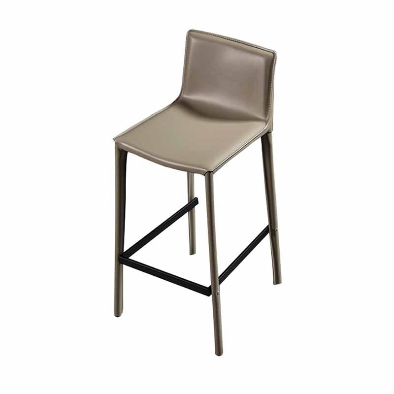 1 Pc Metal Leather Counter Stools Industrial Low Back Bar Stools with Rectangle Seat Clearhalo 'Bar Furniture' 'Bar Stools' 'bar_stools' 'furn' 'furn_bar_stools' 'furniture_bar_stools' 'Kitchen & Dining Furniture' 'kitchen&dining_furn' 'kitchen' 'kitchen_furn' Furniture' 1200x1200_3e1a0427-cf8b-4d01-8cb3-4cc4eb01dff0