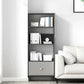 Gray Engineered Wood Bookcase Open Back with Shelves Bookshelf Vertical Clearhalo 'Bookcases' 'furn' 'furn_bookcases' 'Furniture' 'Office Furniture' 1200x1200_3e1b1b30-c0ac-48cc-bdf6-54afe487aa6e