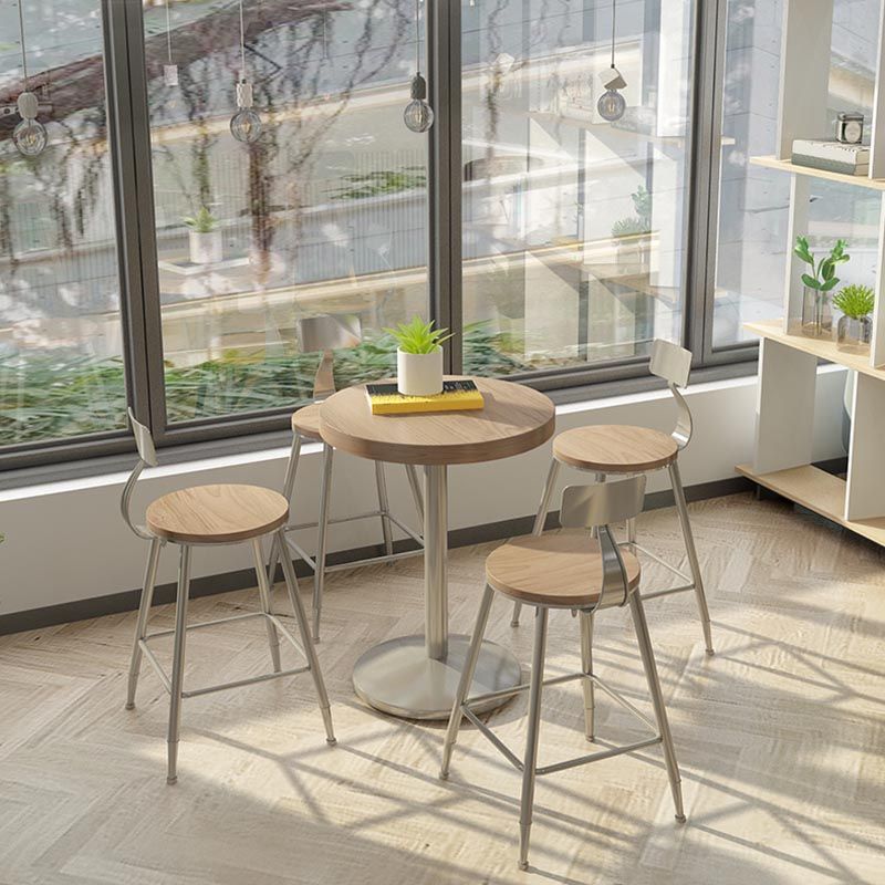 1/2/3/5 Pieces Stools Set Industrial Chrome Metal Pub Table Set for Small Places Clearhalo 'Bar Furniture' 'furn' 'furn_home_bar_bar_sets' 'Furniture' 'Home Bars & Bar Sets' 'home_bar_bar_sets' 'Kitchen & Dining Furniture' 1200x1200_3e1bcf51-1b81-4920-80e2-783d56ecb53d