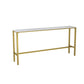 Modern Faux Marble Rectangle White Top Trestle Bar Dining Table for Kitchen Clearhalo 'Bar Furniture' 'Bar Tables' 'bar_tables' 'furn' 'furn_bar_tables' 'Furniture' 'Kitchen & Dining Furniture' 1200x1200_3e1c70bb-fd31-49c5-b80e-ea78d1b18cc9