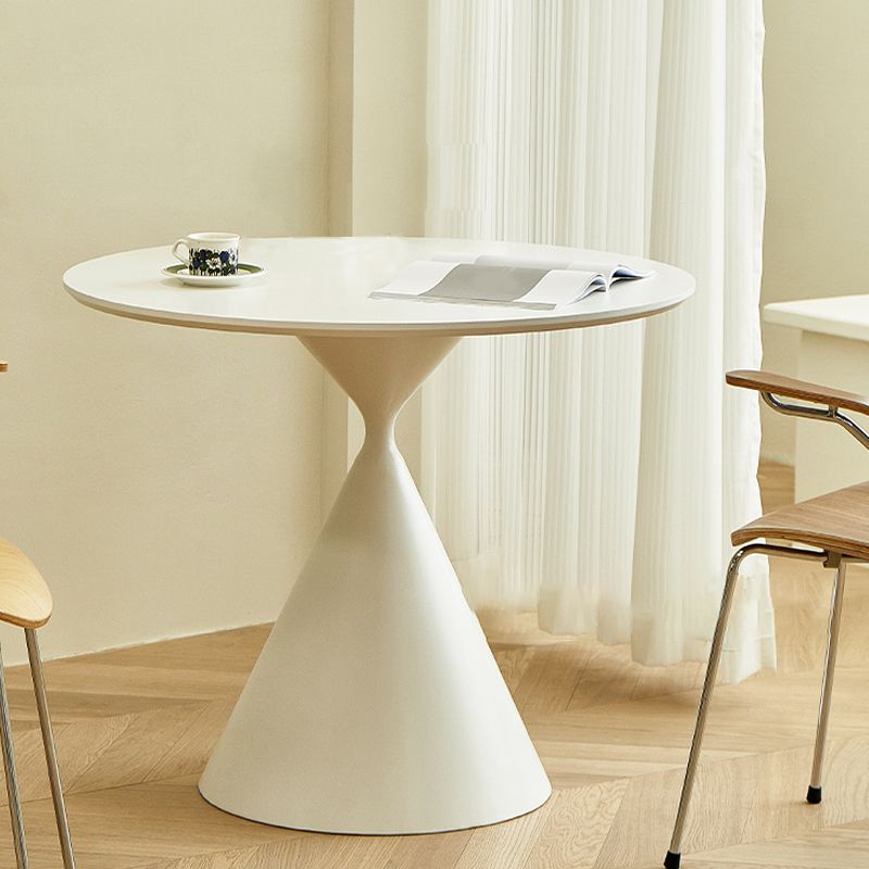 Modernistic Frosted Pedestal End Table Round Wood Side End Table Clearhalo 'Coffee & Accent Tables' 'End & Side Tables' 'end_side_tables' 'furn' 'furn_end_side_tables' 'Furniture' 'Living Room Furniture' 1200x1200_3e1d412e-a6b5-4c35-bb96-58fa870570b5
