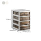 Transparent Filing Cabinet Modern Plastic Drawers Cabinet for Office