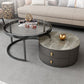 Contemporary Coffee Table Set Round 2-Piece Coffee Cocktail Table Clearhalo 'Coffee & Accent Tables' 'Coffee Tables' 'coffee_tables' 'furn' 'furn_coffee_tables' 'Furniture' 'Living Room Furniture' 1200x1200_3e1e8958-b1c5-4a19-b230-44e5e3d2b8f6