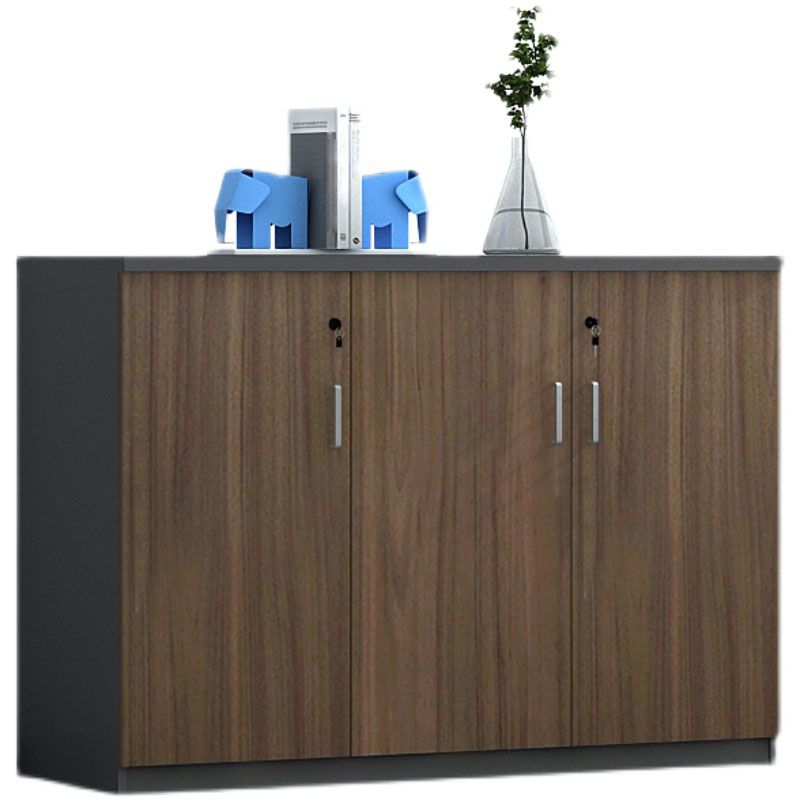 Nordic Lateral Filing Cabinet Brown Wooden Frame Key Locking File Cabinet Clearhalo 'Filing Cabinets' 'filling_cabinets' 'furn' 'furn_filling_cabinets' 'Furniture' 'Office Furniture' 1200x1200_3e209eb9-fa6b-4ce2-a54c-5e42f4369c8f