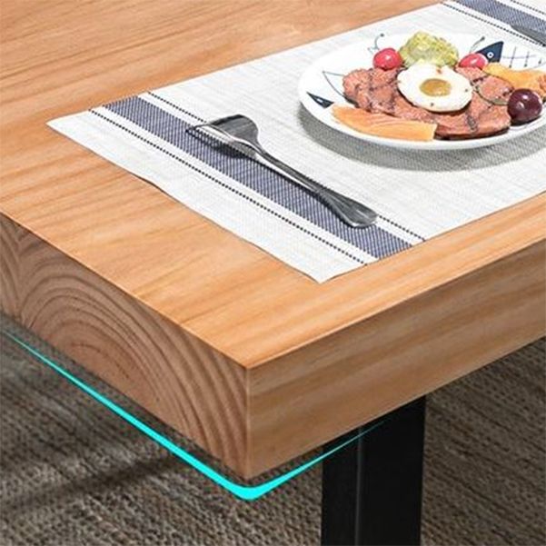 Industrial 1/2/5/7 Pieces Rectangle Dining Set Solid Wood Dining Table with Chairs Clearhalo 'Dining Room Sets' 'Dining Tables & Seating' 'dining_room_set' 'furn' 'furn_dining_room_set' 'Furniture' 'furniture_dining_room_set' 'Kitchen & Dining Furniture' 'kitchen&dining_furn' 'kitchen' 1200x1200_3e20fbf8-ef3c-48b9-8b88-9d3f41c9efff