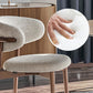 Silla de comedor contemporánea de madera sólida contemporánea para la parte posterior