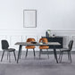 Modern Style Chair Faux Leather and Metal Dining Side Chair for Home Clearhalo 'Dining Chairs' 'Dining Tables & Seating' 'dining_chair' 'furn' 'furn_dining_chair' 'Furniture' 'Kitchen & Dining Furniture' 1200x1200_3e2139c0-9961-452d-a48e-e4fc463203f7