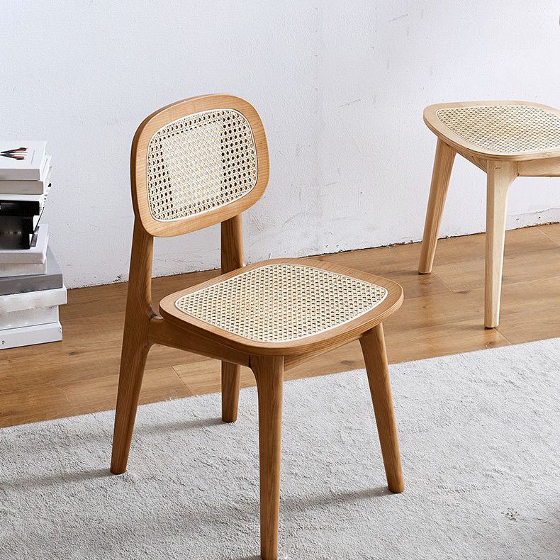 Contemporary Wood Dining Room Chair Open Back Dining Side Chair for Home Use Clearhalo ' kitchen&dining_furn' 'Dining Chairs' 'Dining Tables & Seating' 'dining_chair' 'furn' 'furn_dining_chair' 'Furniture' 'furniture_dining_chair' 'Kitchen & Dining Furniture' 'kitchen' 1200x1200_3e216377-e8ff-4e27-8b5a-80b409d96c26